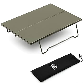  peak アウトドアテーブル グレー アウトドアテーブル 折りたたみ 60×45cm アルミツーウェイサイド
